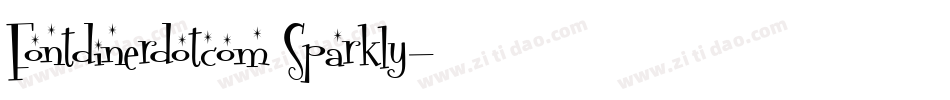 Fontdinerdotcom Sparkly字体转换